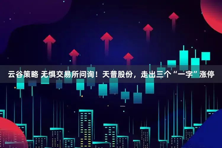 云谷策略 无惧交易所问询!天普股份,走出三个“一字”涨停